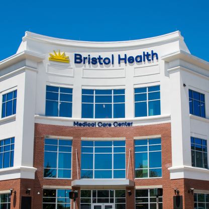 Outdoor shot of Bristol Health Medical Care Center