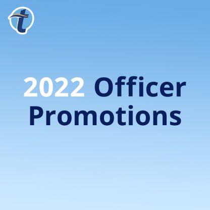 Text displaying "2022 Officer Promotions."